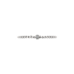 Fope Eka Tiny Flex It White Gold & Diamond Rondel Bracelet
