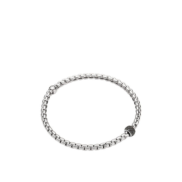 Fope Men's Luci Flex'it Black Diamond Bracelet