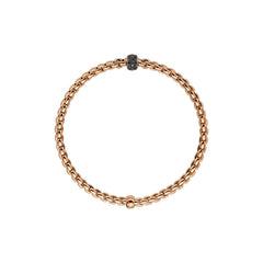 Fope Men's Luci Flex'it Black Diamond Bracelet