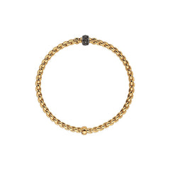 Fope Men's Luci Flex'it Black Diamond Bracelet