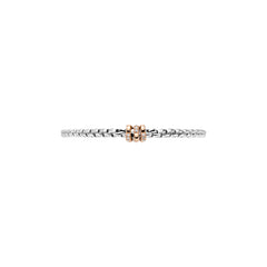 Fope Flex It Two Tone Diamond Station Bracelet