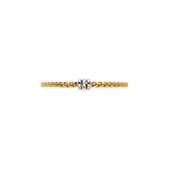 Fope Flex It Two Tone Diamond Station Bracelet