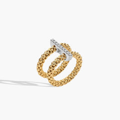 Fope Prima Double Mesh Diamond Pavé Ring