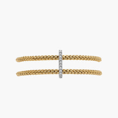 Fope Prima Double Mesh Diamond Pavé Bracelet