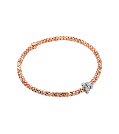 Fope Flex It Prima Rose Gold Diamond Rondel Bracelet - Fope product