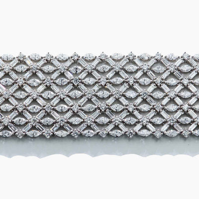 29 Carat 7 Row Fancy-Shaped Diamond Bracelet - Private Label product