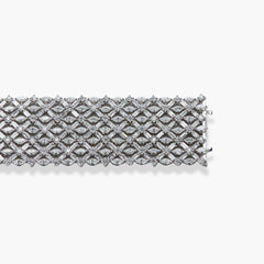 29 Carat 7 Row Fancy-Shaped Diamond Bracelet