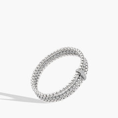 Fope Eka Flex'It Triple Mesh Diamond Pavé Bracelet