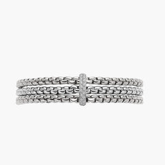 Fope Eka Flex'It Triple Mesh Diamond Pavé Bracelet