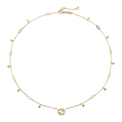 Gucci Interlocking Diamond Necklace in Yellow Gold