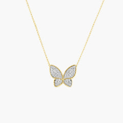 Roberto Coin Princess Tiny Treasures 18k Gold and Diamond Butterfly