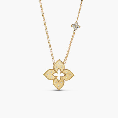 Roberto Coin Venetian Princess Diamond Flower 30" Long Necklace - Roberto Coin product