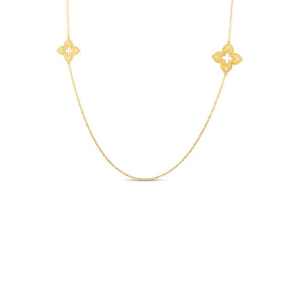 Roberto Coin Petite Venetian Princess Diamond Station Necklace