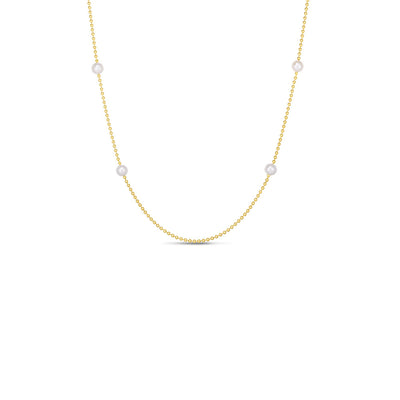 Roberto Coin Long Pearl Station Necklace - Roberto Coin product