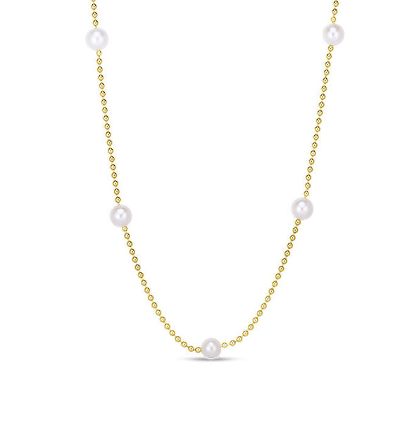 Roberto Coin Pearl Station Necklace