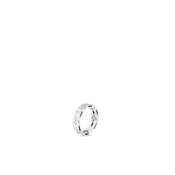 Roberto Coin Love In Verona Narrow Flower Band Ring