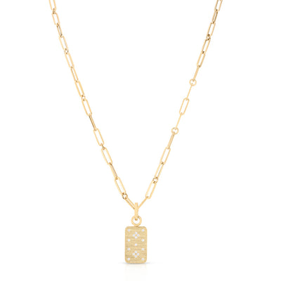 Roberto Coin Venetian Princess Diamond Dog Tag Pendant Necklace - Roberto Coin product