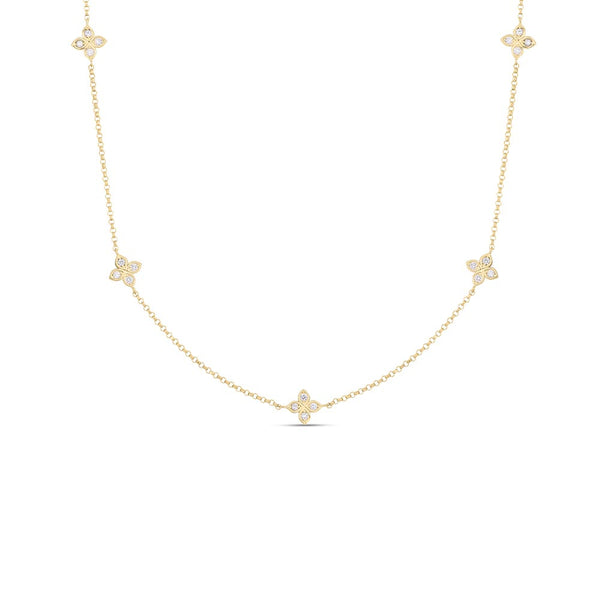Roberto Coin Love in Verona Flower Station Necklace, 7773286AY17X