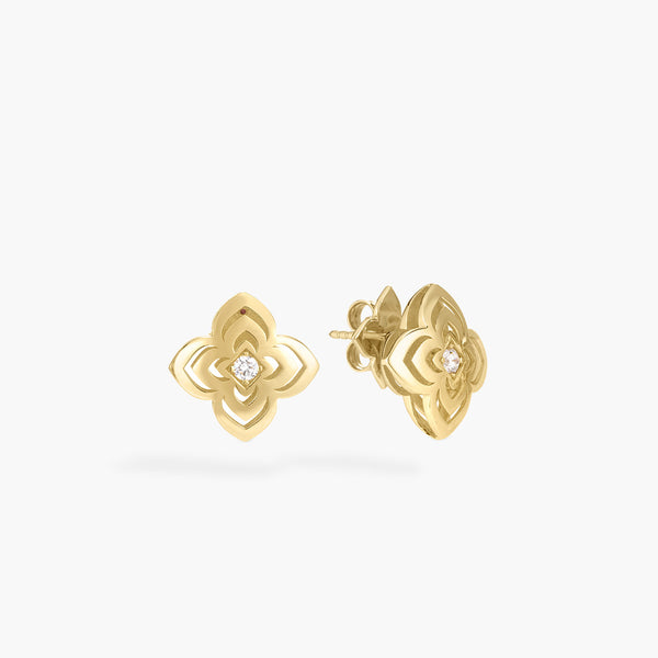 Roberto Coin Palazzo Ducale Diamond Stud Earrings