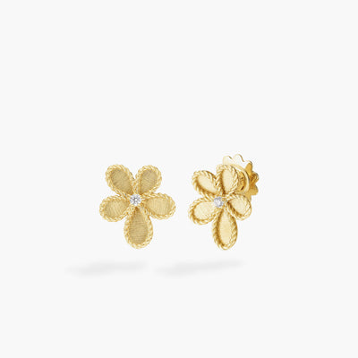 Roberto Coin Jasmine Diamond Flower Stud Earrings - Roberto Coin product