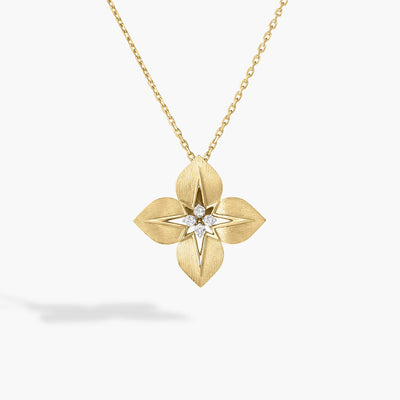 Roberto Coin Aurora Large Diamond Two-Tone Star Pendant Necklace - Roberto Coin product