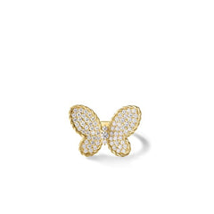Roberto Coin Jasmine Diamond Pavé Butterfly Ring