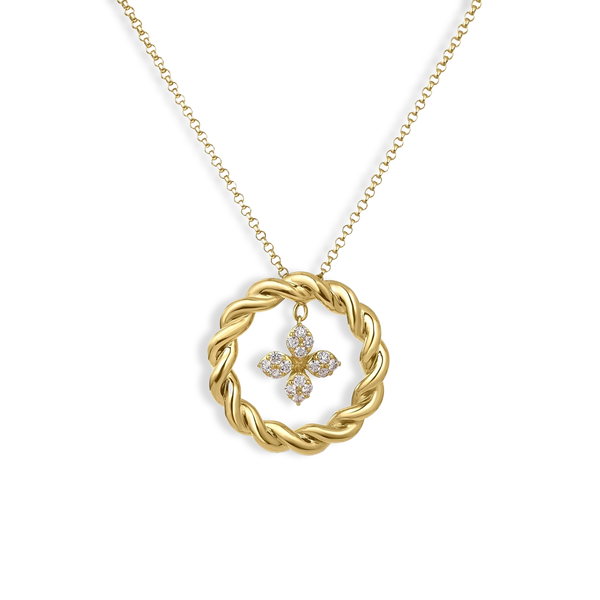 Roberto Coin Love in Verona Twist Pendant Necklace