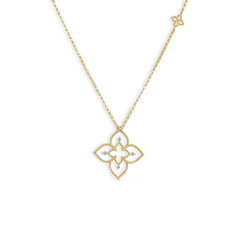 Roberto Coin Principessa Diamond Flower Pendant Necklace