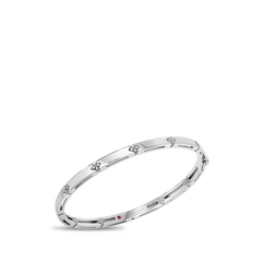 Roberto Coin Love in Verona Thin Diamond White Gold Bracelet