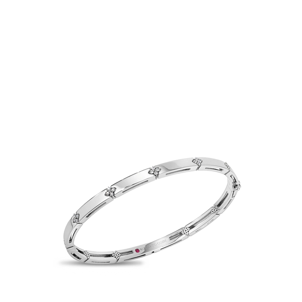 Roberto Coin Love in Verona Thin Diamond White Gold Bracelet