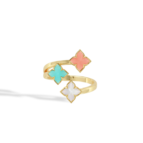 Roberto Coin Venetian Princess Multi-Stone Bypass Ring