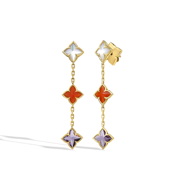 Roberto Coin Venetian Princess Mixed Stone Dangle Earrings