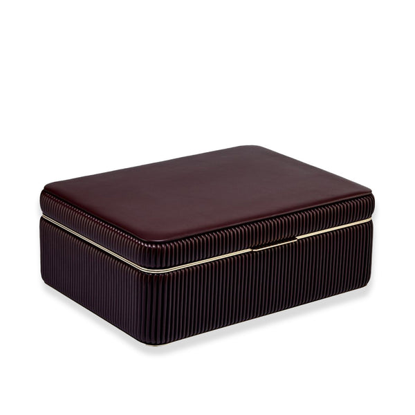 Wolf Bella Large Jewelry Box in Bordeaux