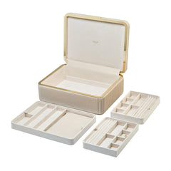 Wolf Bella Large Jewelry Box in Bone