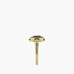 Gucci Interlocking G Ring in Black Onyx