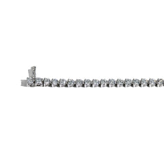 7 Carat Floating Diamond Tennis Bracelet in 14k White Gold