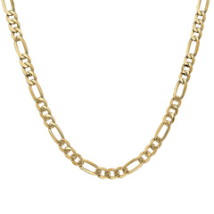 Flat Gold Figaro Chain - 20 Inch