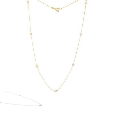 Roberto Coin Diamonds By The Inch Yellow Gold Necklace - Roberto Coin product