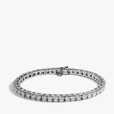8 Carat Diamond Tennis Bracelet in 14K White Gold - Private Label product