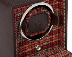 WOLF X WM Brown Single Winder with Negroni Tweed Lining