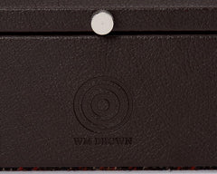 WOLF x WM Brown Five Watch Box with Cover in Negroni Tweed