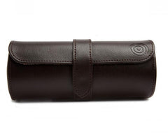 WOLF x WM Brown Watch Roll and Cigar Case in Negroni Tweed