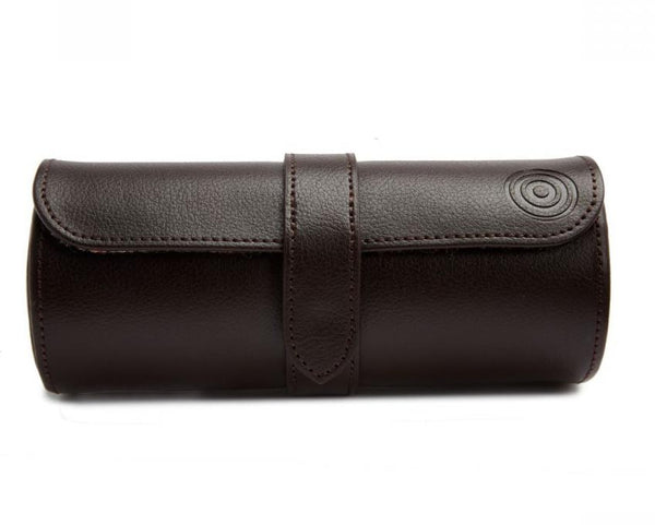 WOLF x WM Brown Watch Roll and Cigar Case in Negroni Tweed