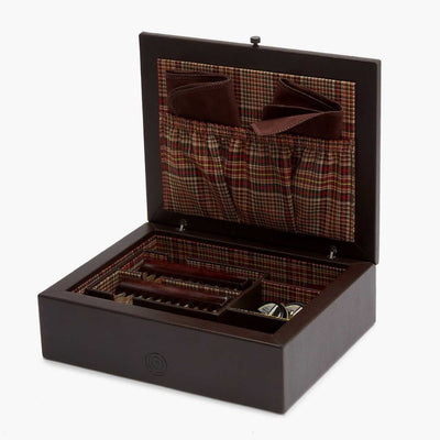 WOLF WM Brown Shoe Shine Case with Negroni Tweed - Wolf product