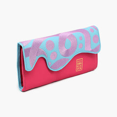 WOLF Bea Bongiasca Jewelry Roll in Pink and Blue