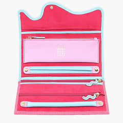 WOLF Bea Bongiasca Jewelry Roll in Pink and Blue