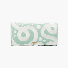 WOLF Bea Bongiasca Jewelry Roll in Green and White