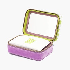WOLF Bea Bongiasca Travel Zip Case in Lime Green