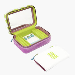 WOLF Bea Bongiasca Travel Zip Case in Lime Green