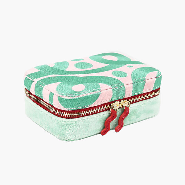 BEA BONGIASCA アクセサリーケース Lサイズ アッシュペーフランス WOLF Bea Bongiasca Travel Zip Case in Jade | 882018 – J.R.DUNN
